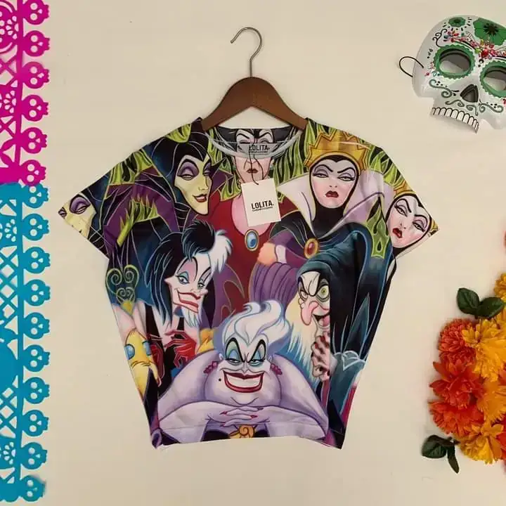 CROPTOP VILLANAS DISNEY 
