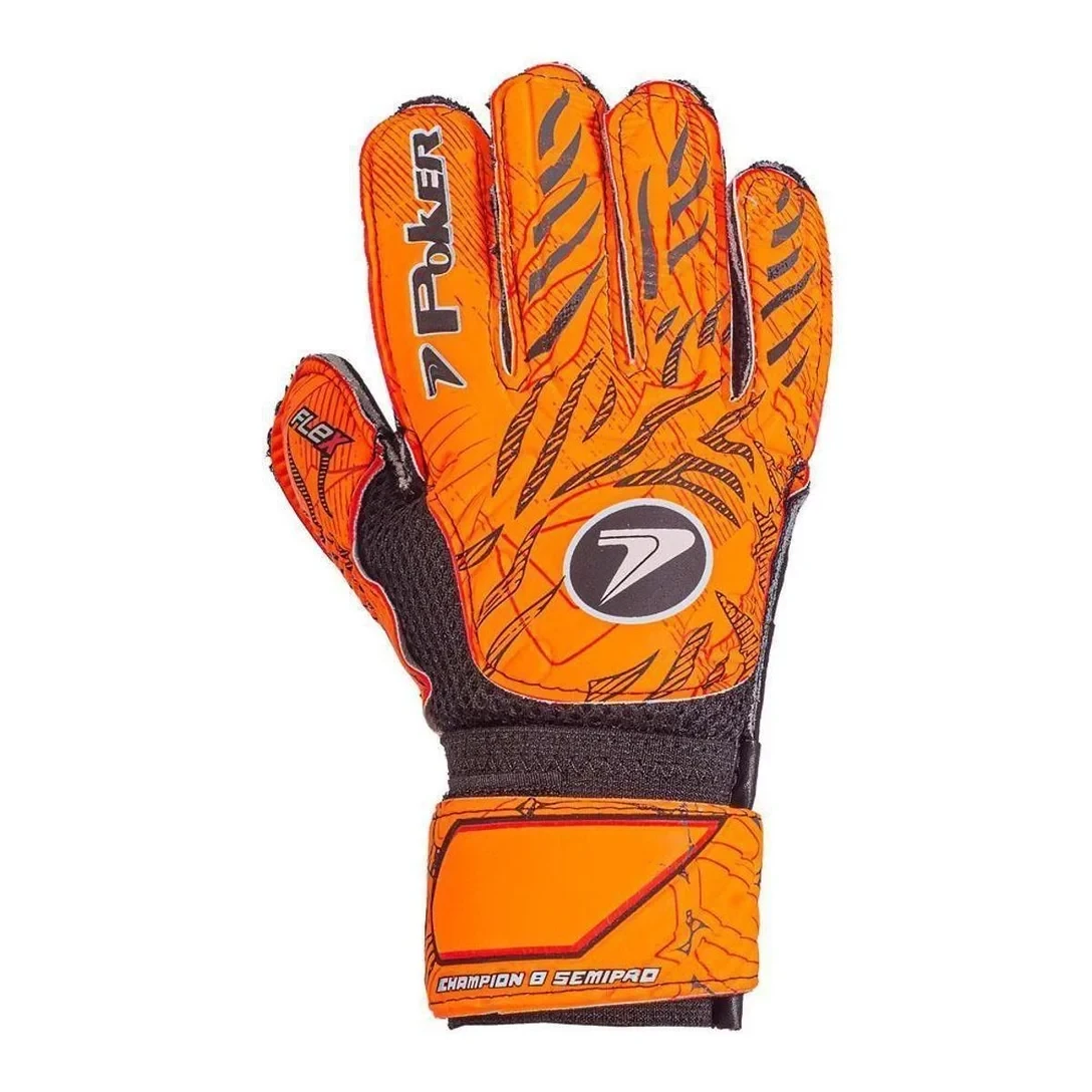 LUVA POKER ADULTA CAMPO SEMI PROFISSIONAL MULTITERRENO  CHAMPION 8  2