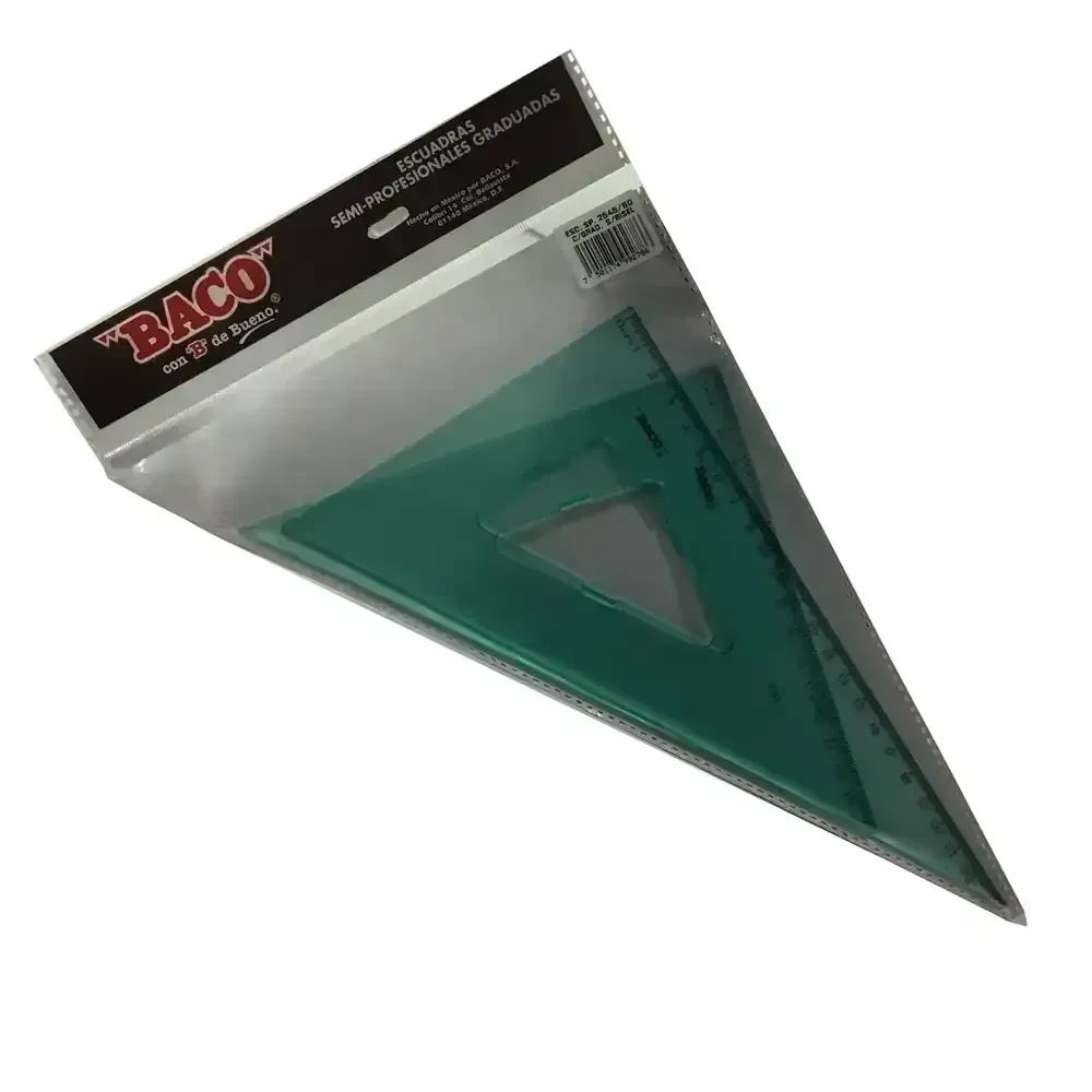 Escuadras semiprofesional baco 28 cm sin bicel