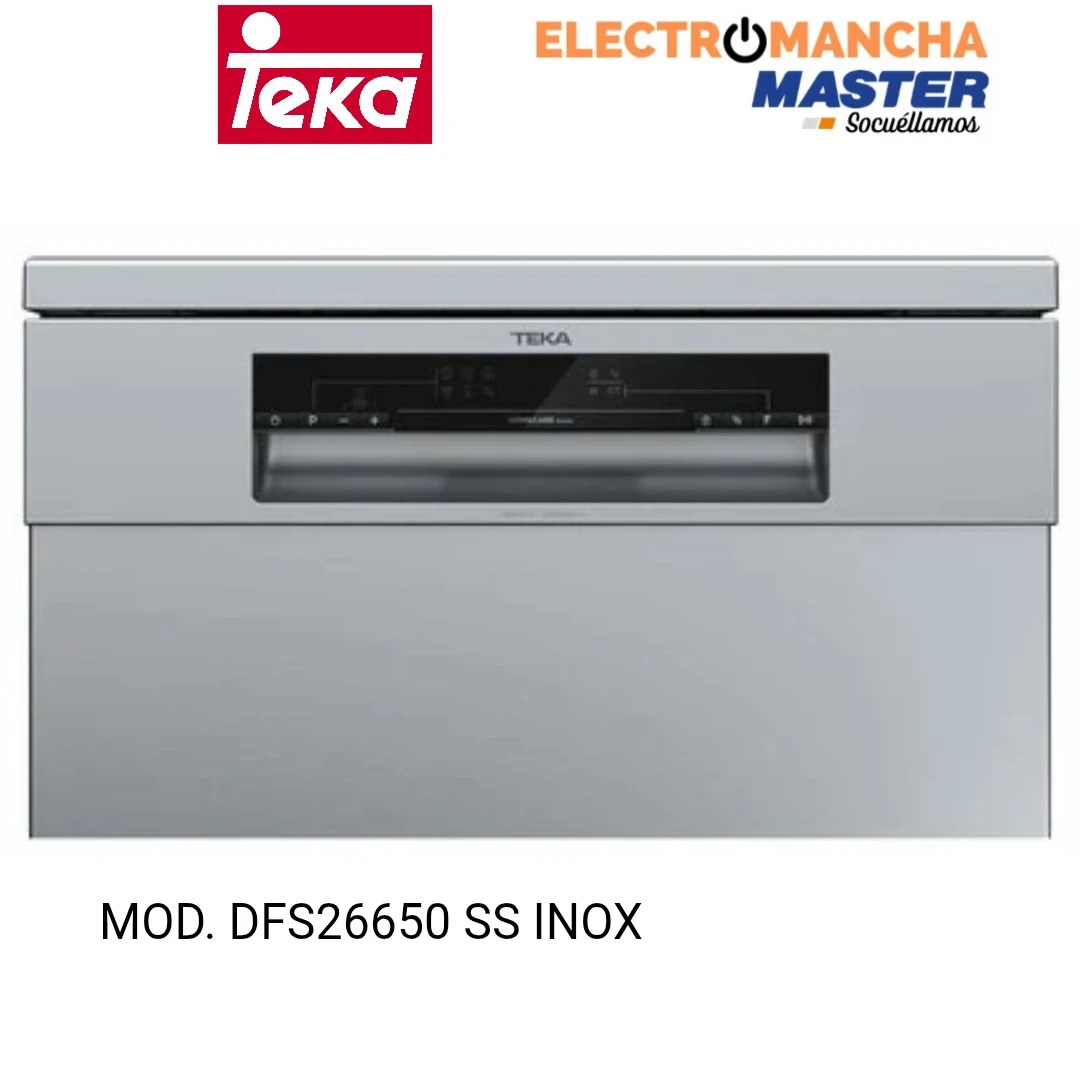 LAVAVAJILLAS TEKA DFS26650SS INOX 13 CUBIERTOS CLASE E 2