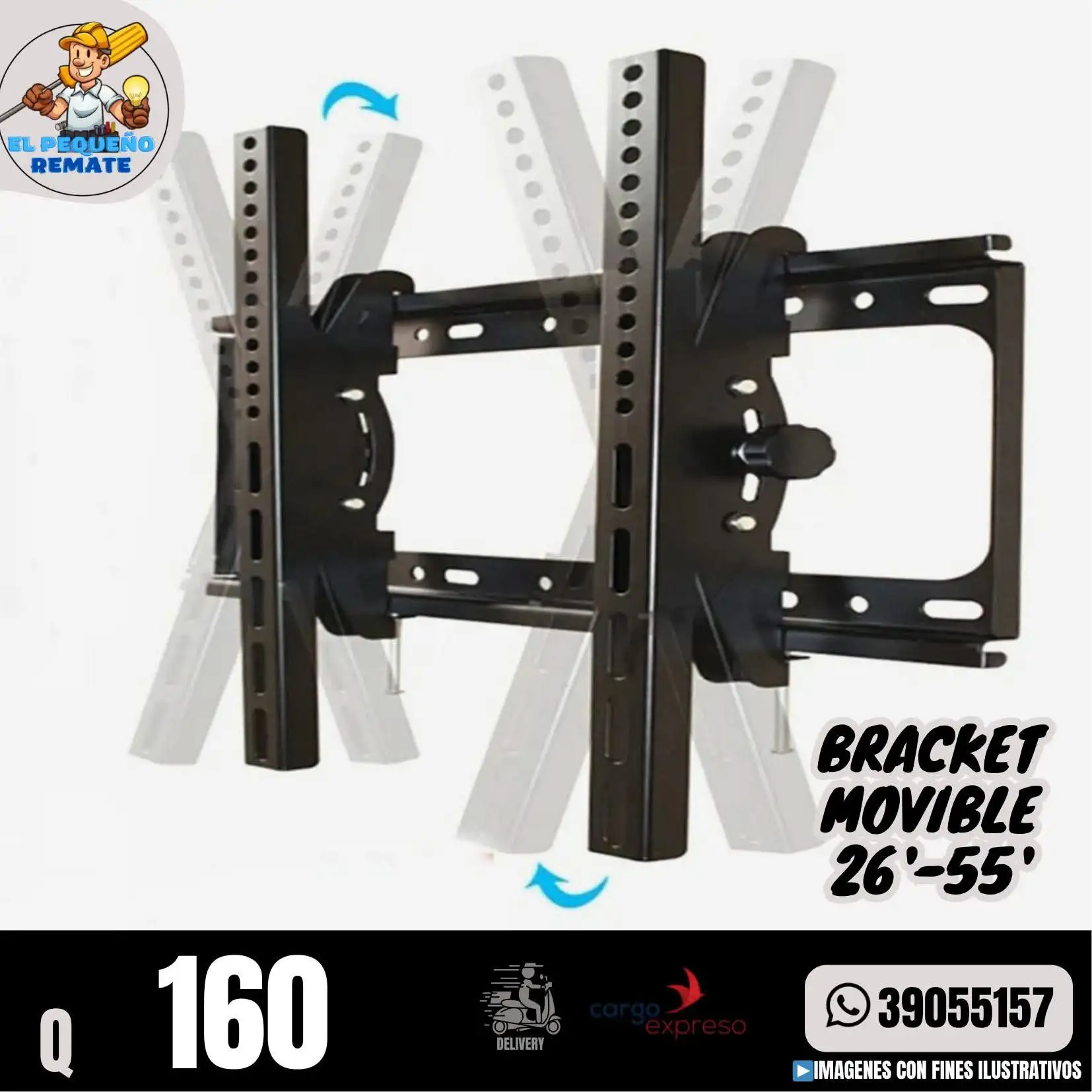 BRACKET MOVIBLE de 26" - 55" AERBES 2