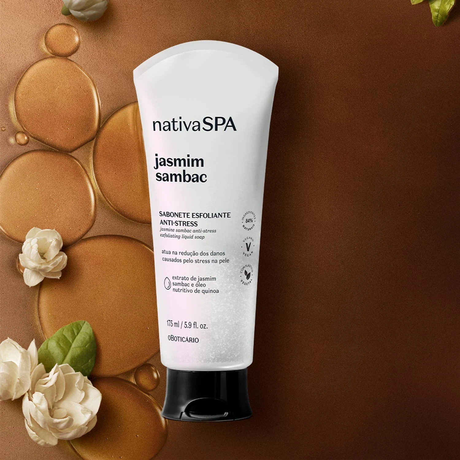 Nativa SPA Jabón Líquido Exfoliante Jasmine, 175ml 3