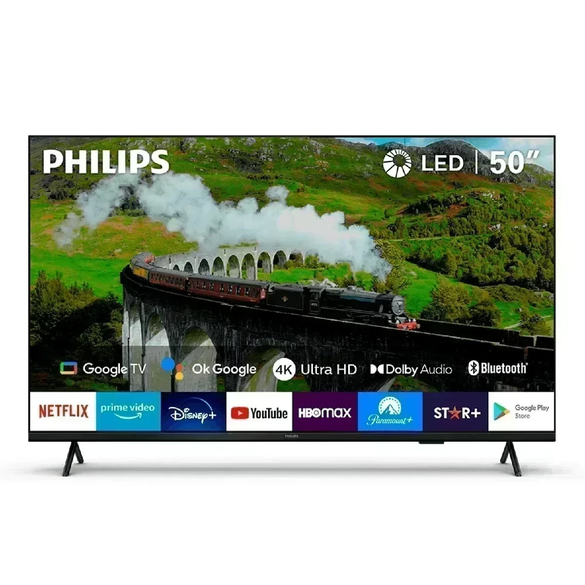 Smart TV Philips 50" c/google tv 50pud7408