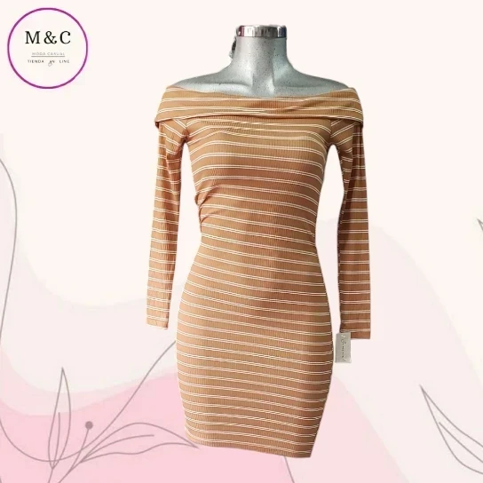 Vestido Talla Mediana hombros descubiertos  2