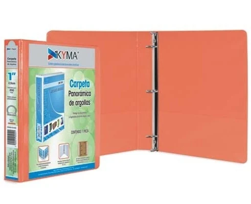 Carpeta naranja 1" panorámica 