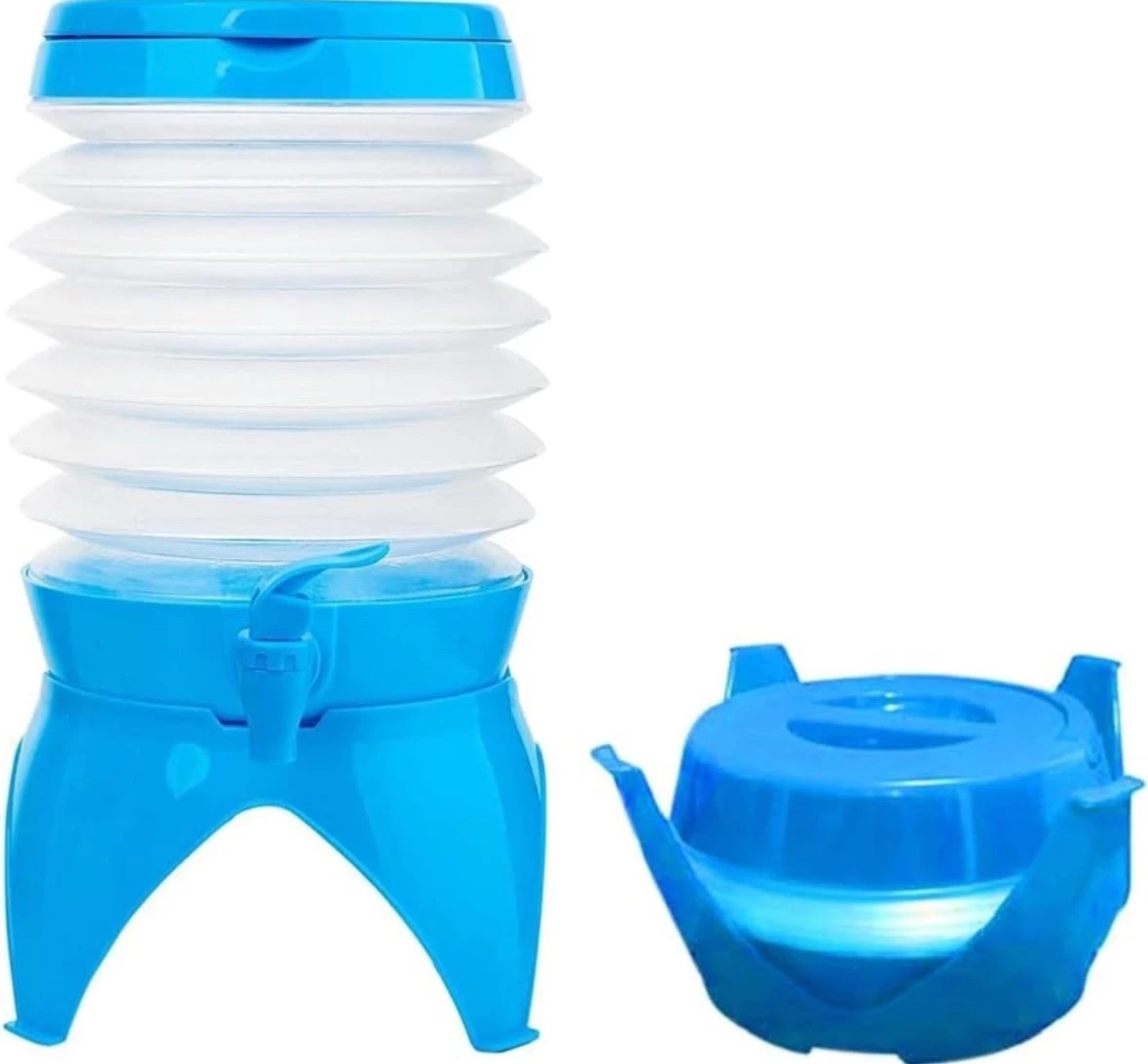 Dispensador de Agua Plegable 5L con Llave y Base Elevada – Garrafón Portátil para Camping 3