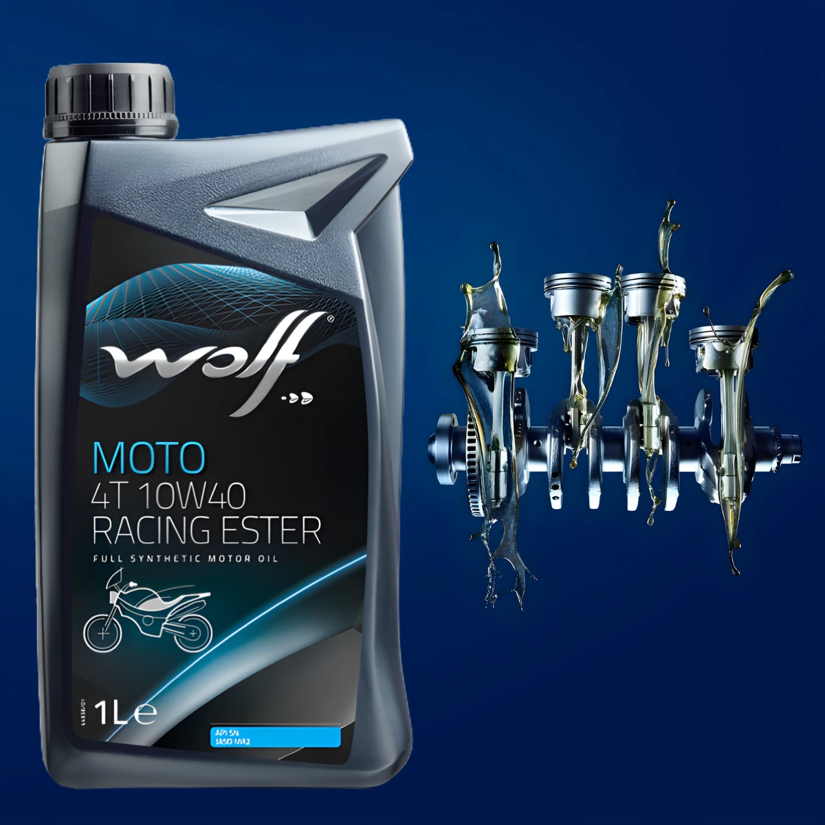 Aceite full sintético 10W40 para máximo rendimiento y protección en motores 4T. 2