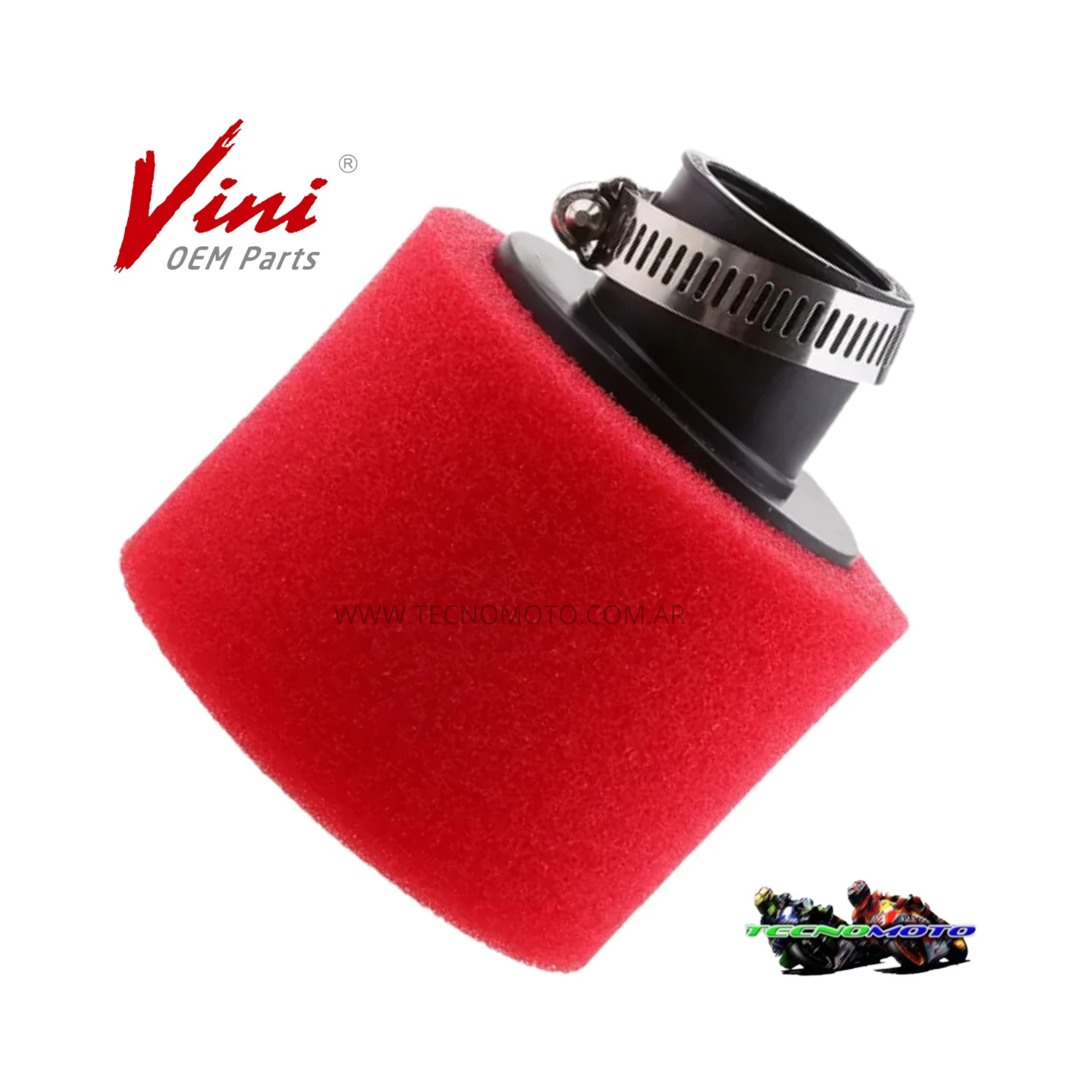 FILTRO AIRE CONICO ESPUMA L.85 D.38MM -RECTO   -50308