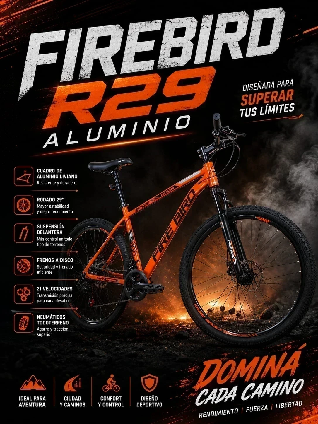 Bicicleta Firebird R29 Aluminio