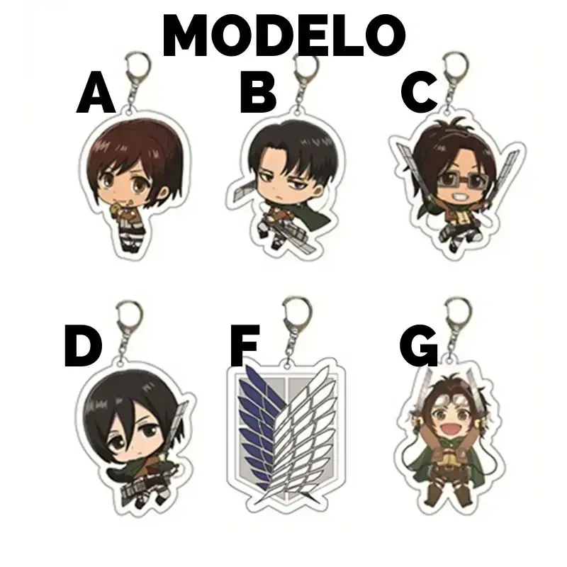 Llaveros Acrílicos Attack on Titan 2