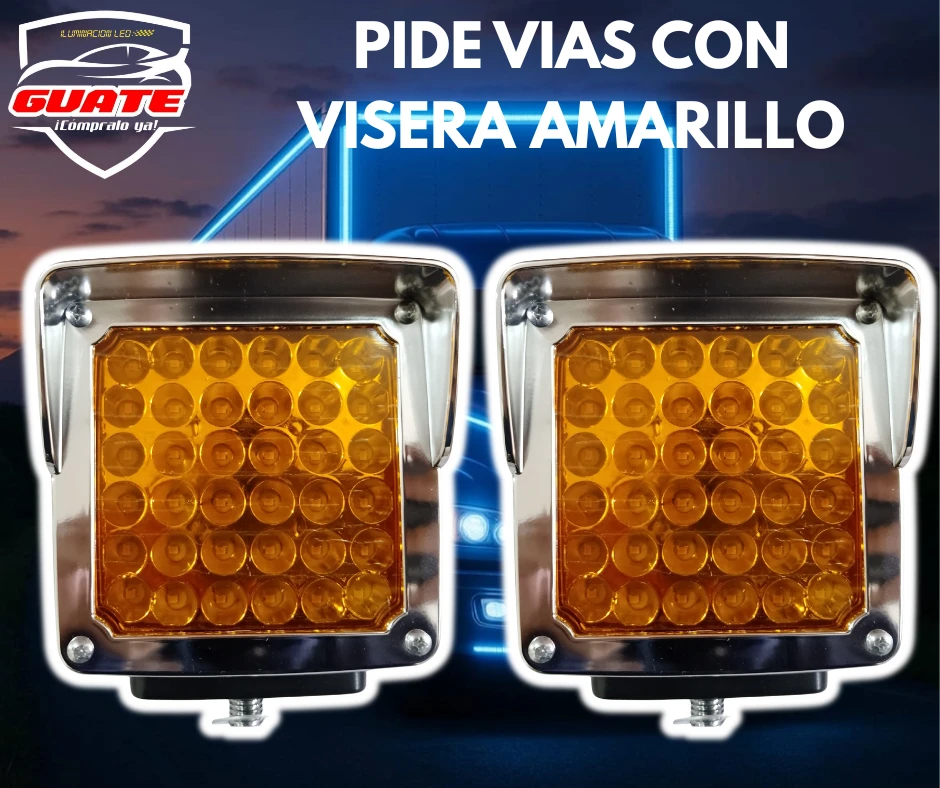 PIDE VIAS CON VISERA AMARILLOS 