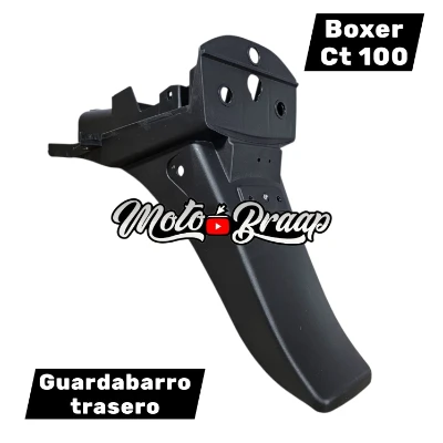 Boxer ct 100 Guardabarro trasero porta placa SPD