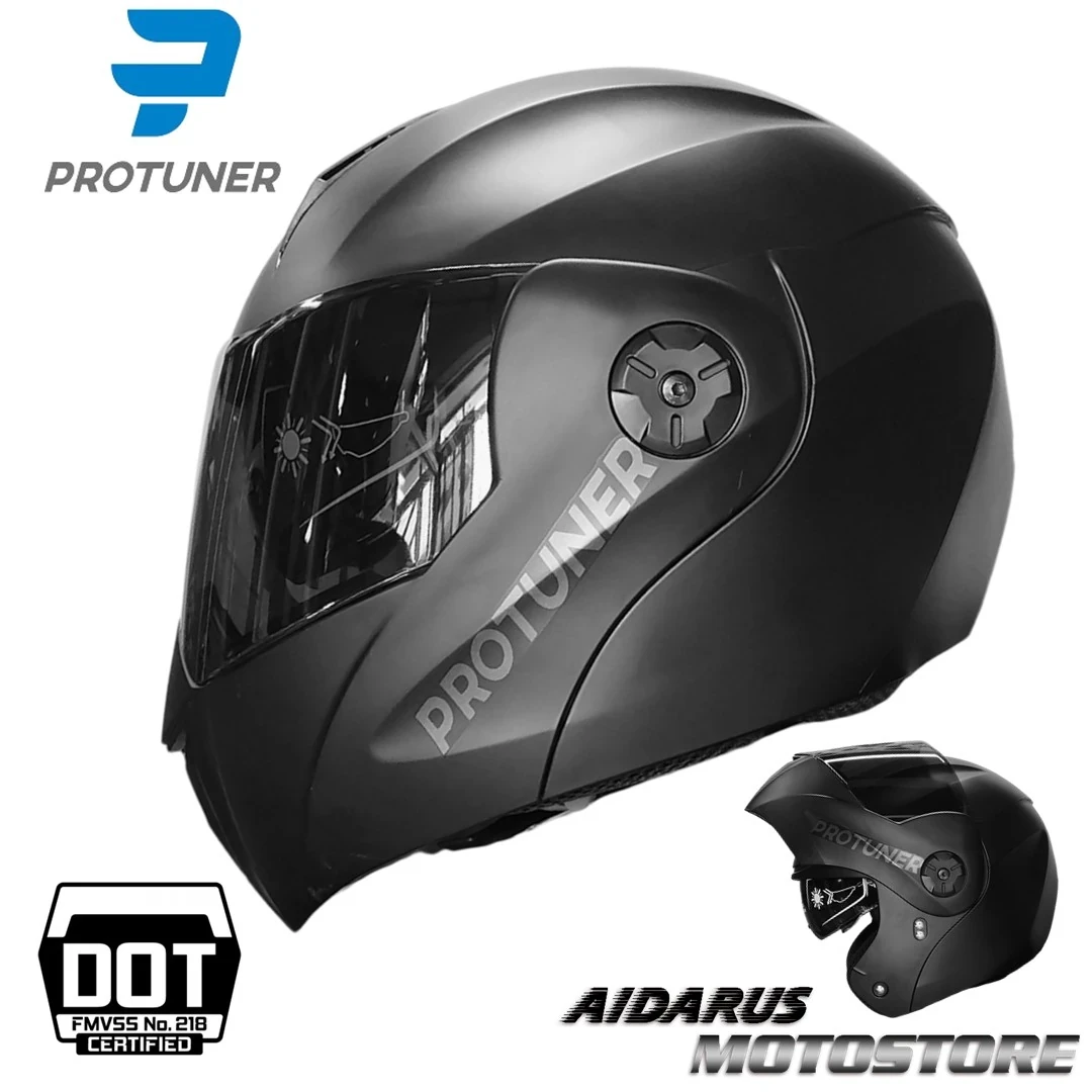 CASCO PROTUNER 3110 ABATIBLE NEGRO MATE