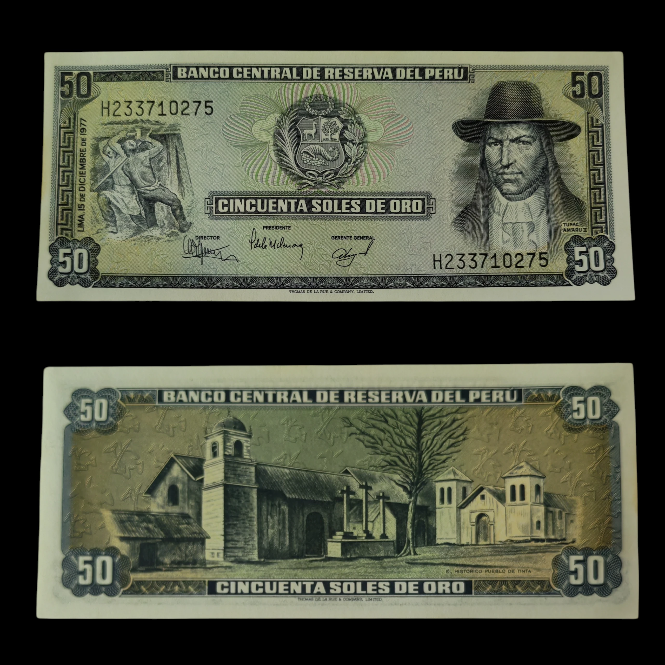 ° Perú 50 Soles de oro UNC