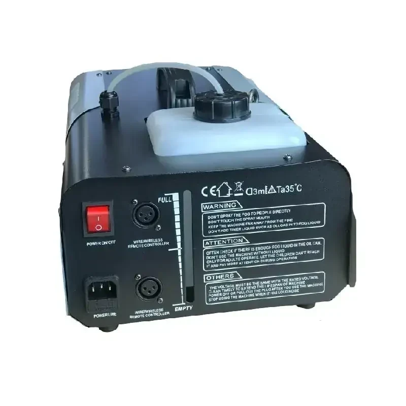 💥🇧🇴 MAQUINA DE HUMO DE 1500W. LED 🇧🇴💥    Diseñado para instalaciones permanentes como escenarios, clubes nocturnos y centros de diversión.  -1500W -6 Leds RGB (Red, Green, Blue 3 en 1) -Led strobe efecto rápido / lento -LED multifunción -Tiempo de calentamiento: 5min -Tiempo de recalentamiento: 40 segundos -Capacidad del tanque: 1 litro -Indicador de nivel de fluidos -Interruptor de encendido/apagado en el panel posterior - Incluye control remoto inalámbrico -Utilice únicamente líquido de humo -Dimensiones (LxWxH): 460x250x150mm 2