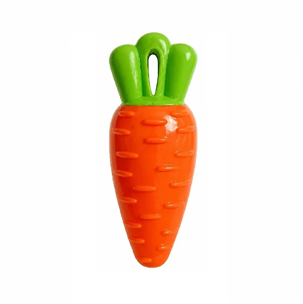 Juguete De Goma Duro Diseño Zanahoria