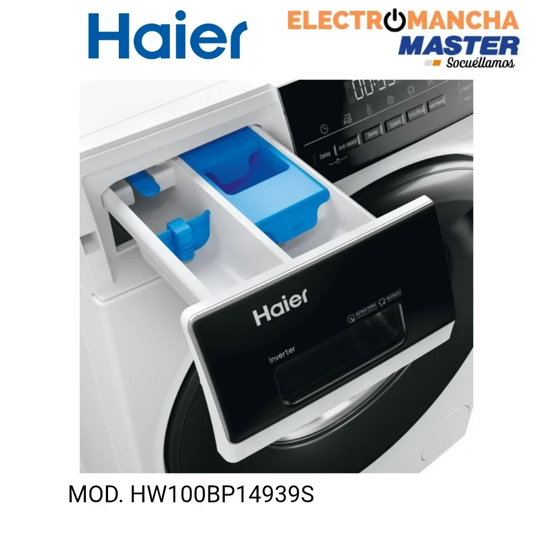 LAVADORA HAIER HW100BP14939S 10KG. 1400 RPM A  4