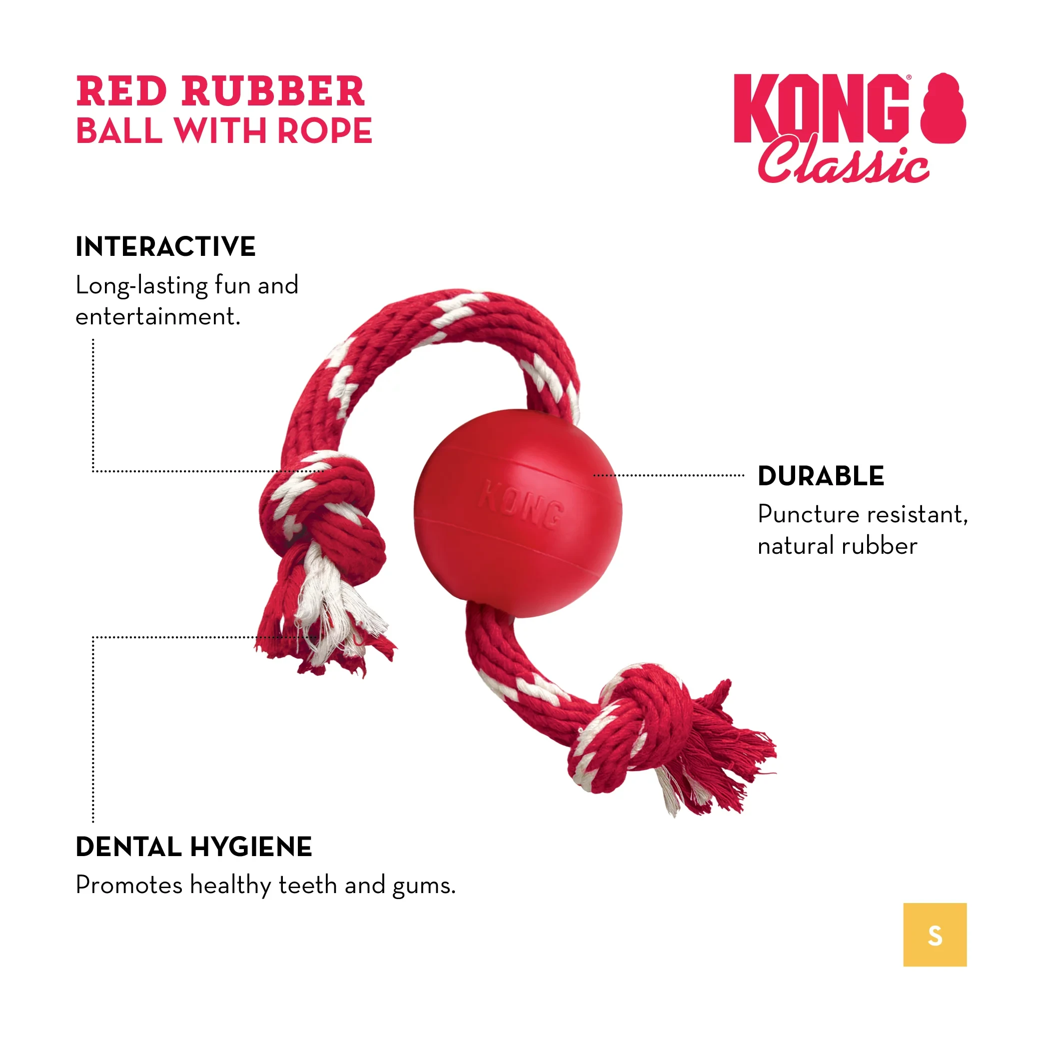 Kong Ball W/Rope 3