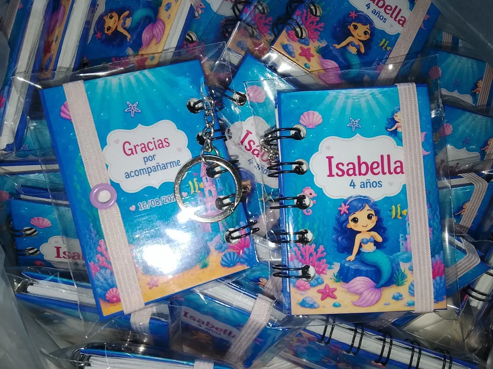 Mini libreta llaveros pack por 10 unidades. 3