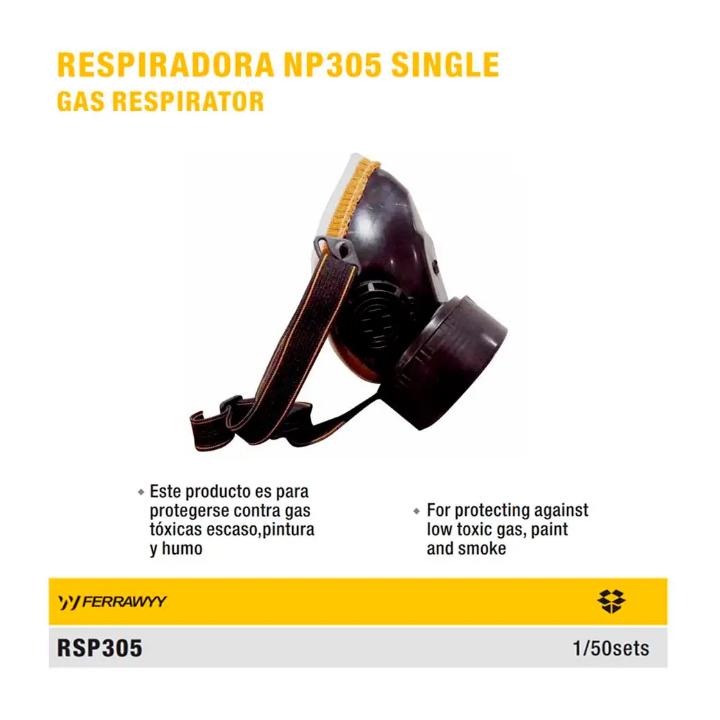 RESPIRADOR GAS SIMPLE UYUST 