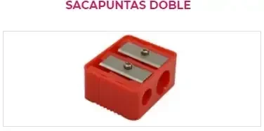 Sacapuntas doble-orificio de plástico  4
