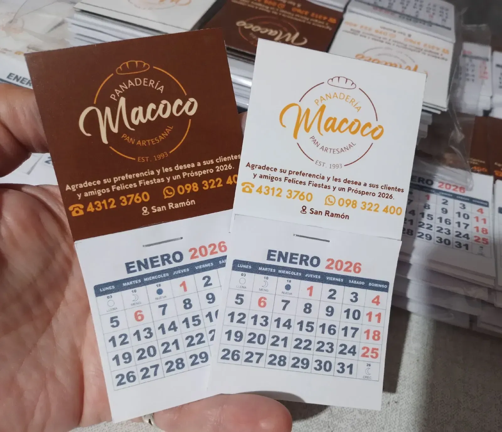 Calendario imán con libreta pack por 30 unidades  4