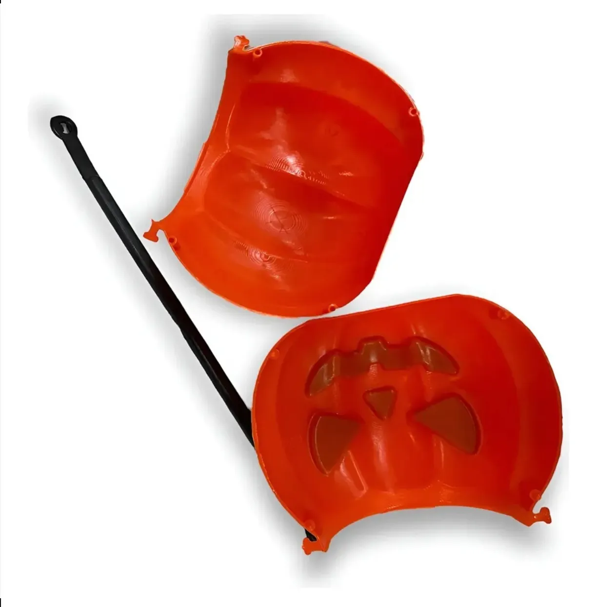 Calabaza caramelera plastica halloween para ensamblar  4