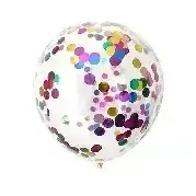 GLOBO CRISTAL CON CONFETTI X10