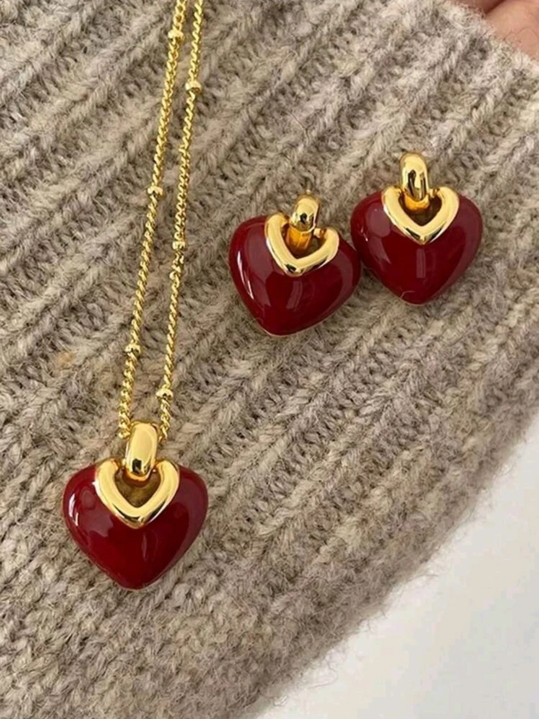 Set en baño de oro 