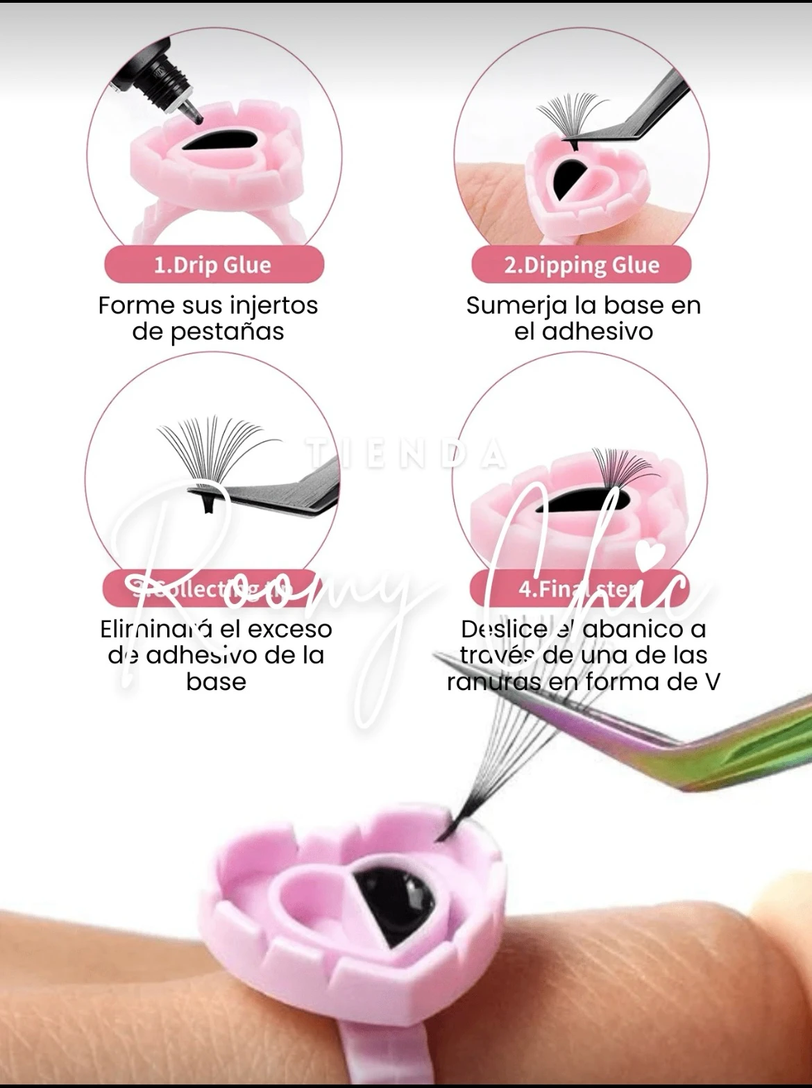 Anillos para pegamento 10pc 3