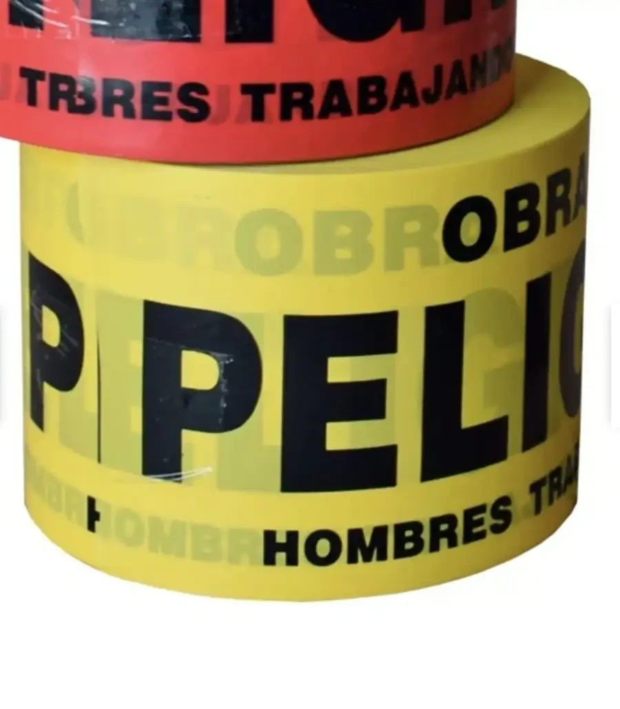 CINTA DE SEGURIDAD DE SEÑALIZACIÓN AMARILLO - ROJO