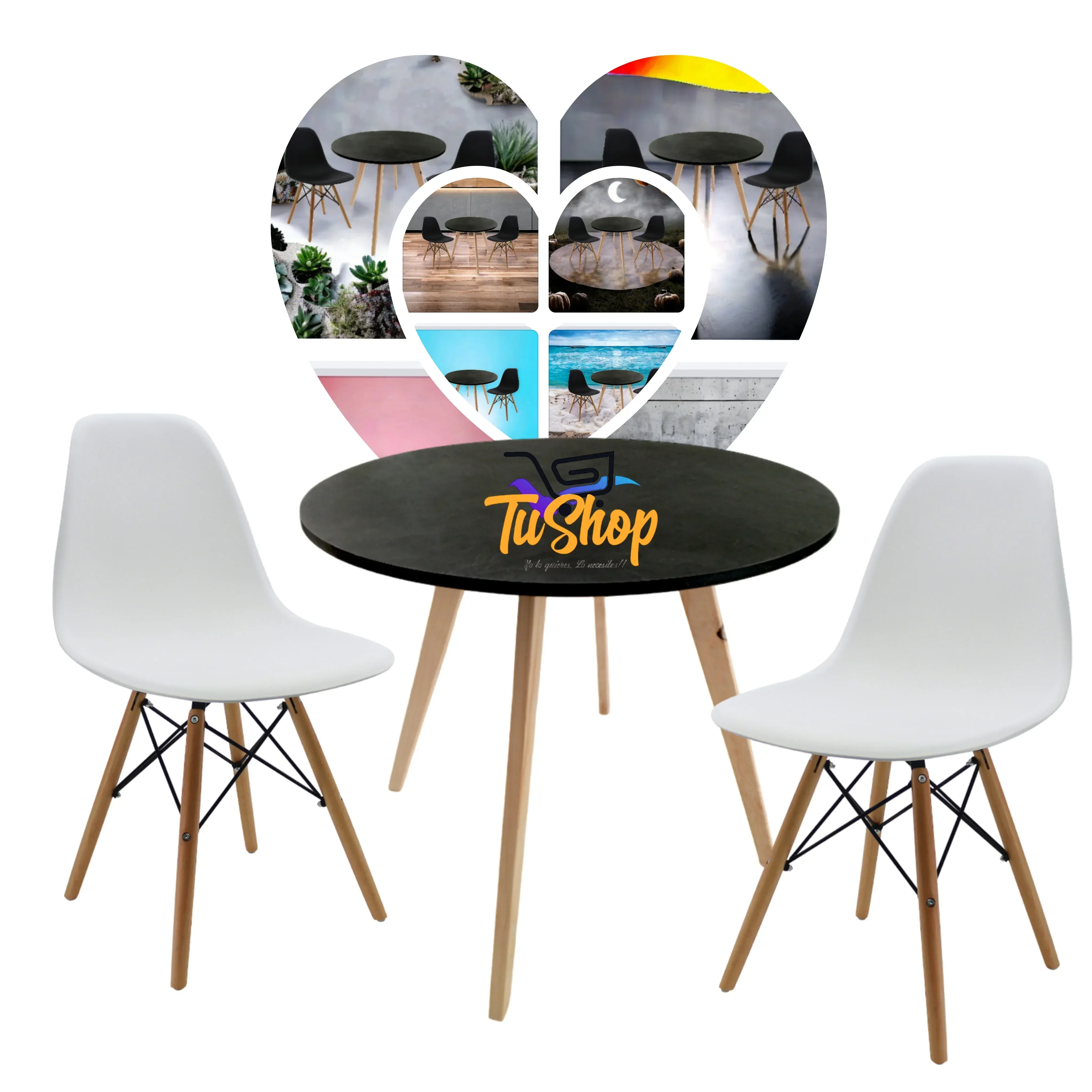 Juego Comedor 2 puestos 