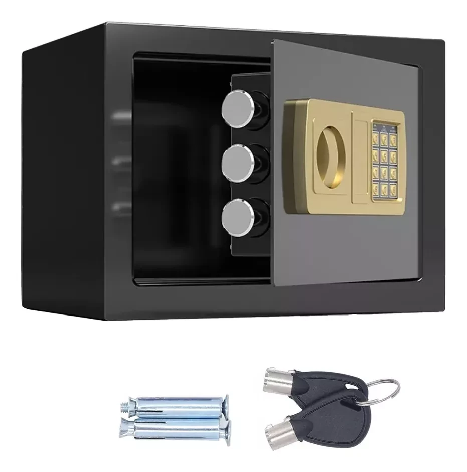 Caja Fuerte De Seguridad Electrónica Cf002 31x20x20 Waggs
