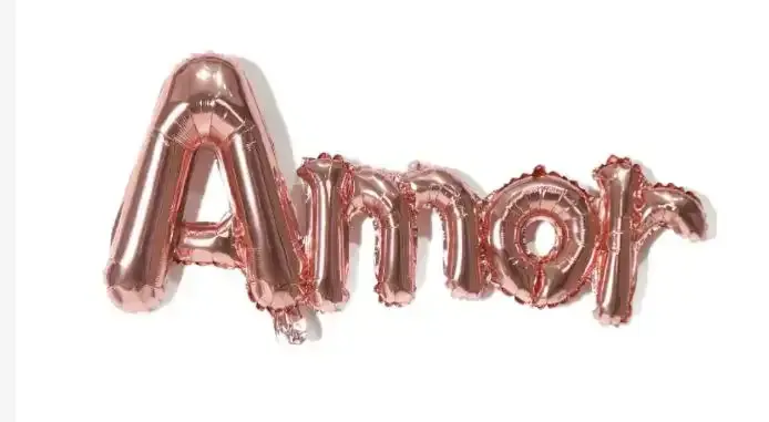 Globo metalizado Amor 97x38 cm  4