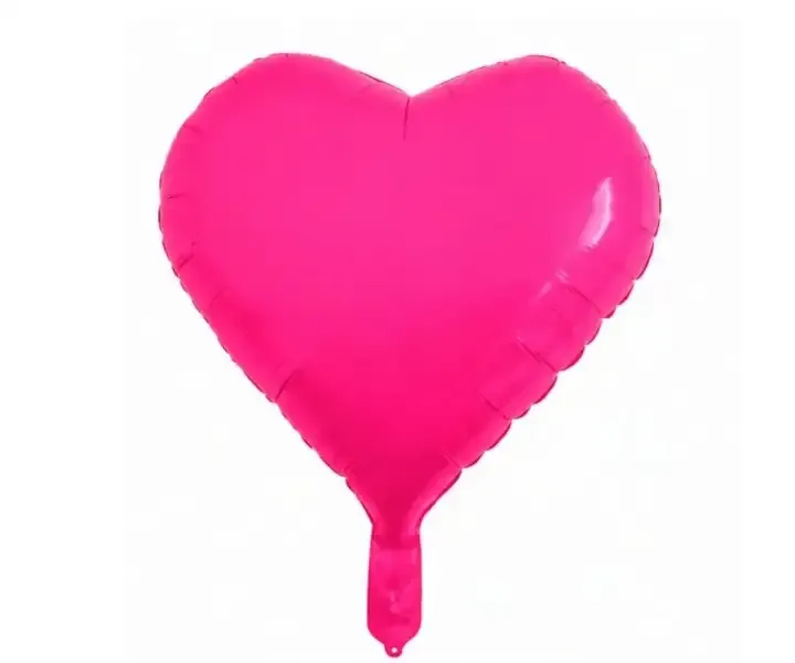 Globo corazon fluo 18 pulgadas 