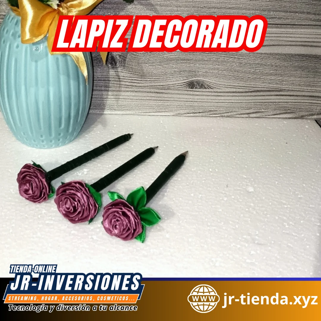 Lápiz decorado Rosa Eterna 