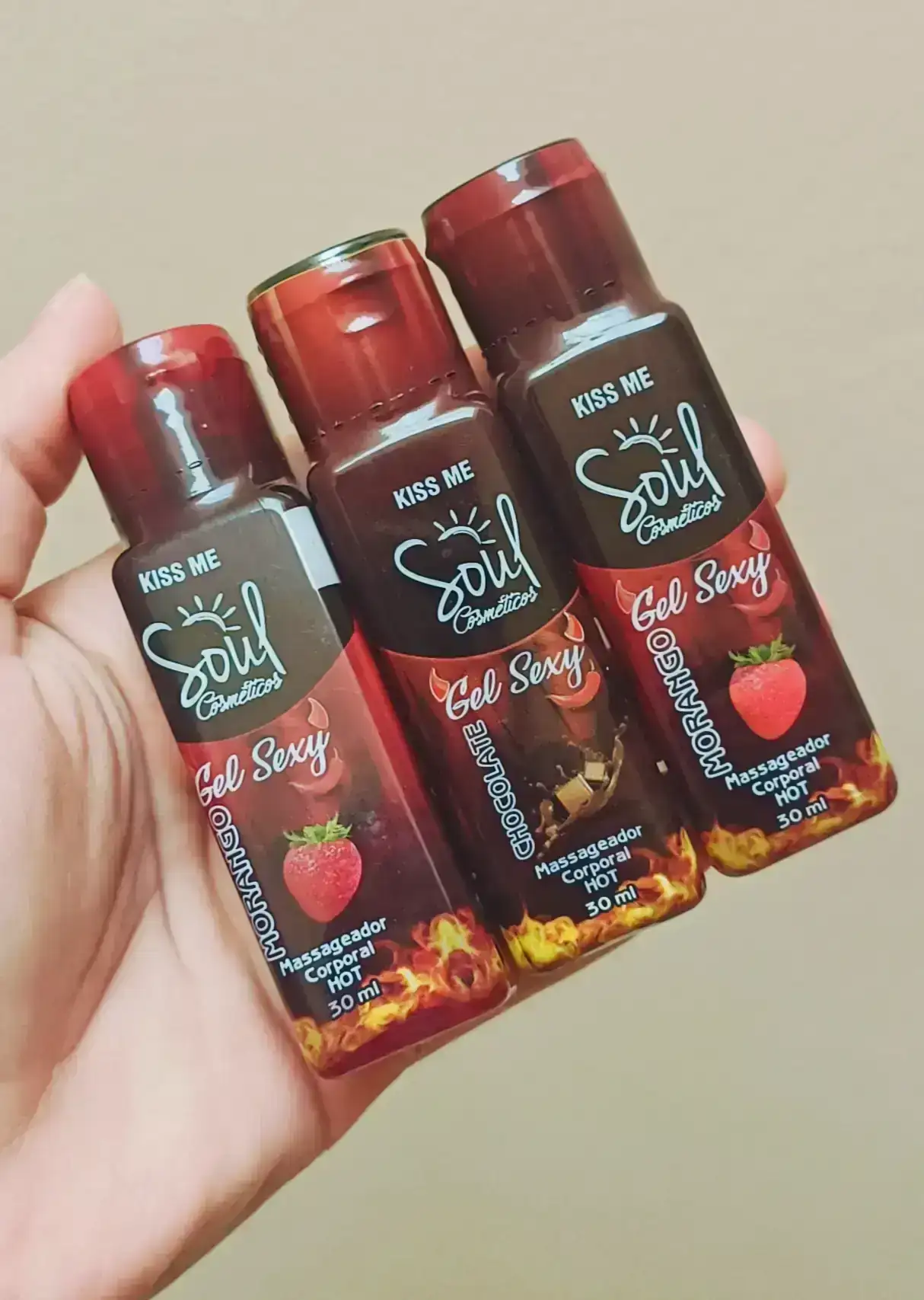 Gel de massagem de chocolate  3
