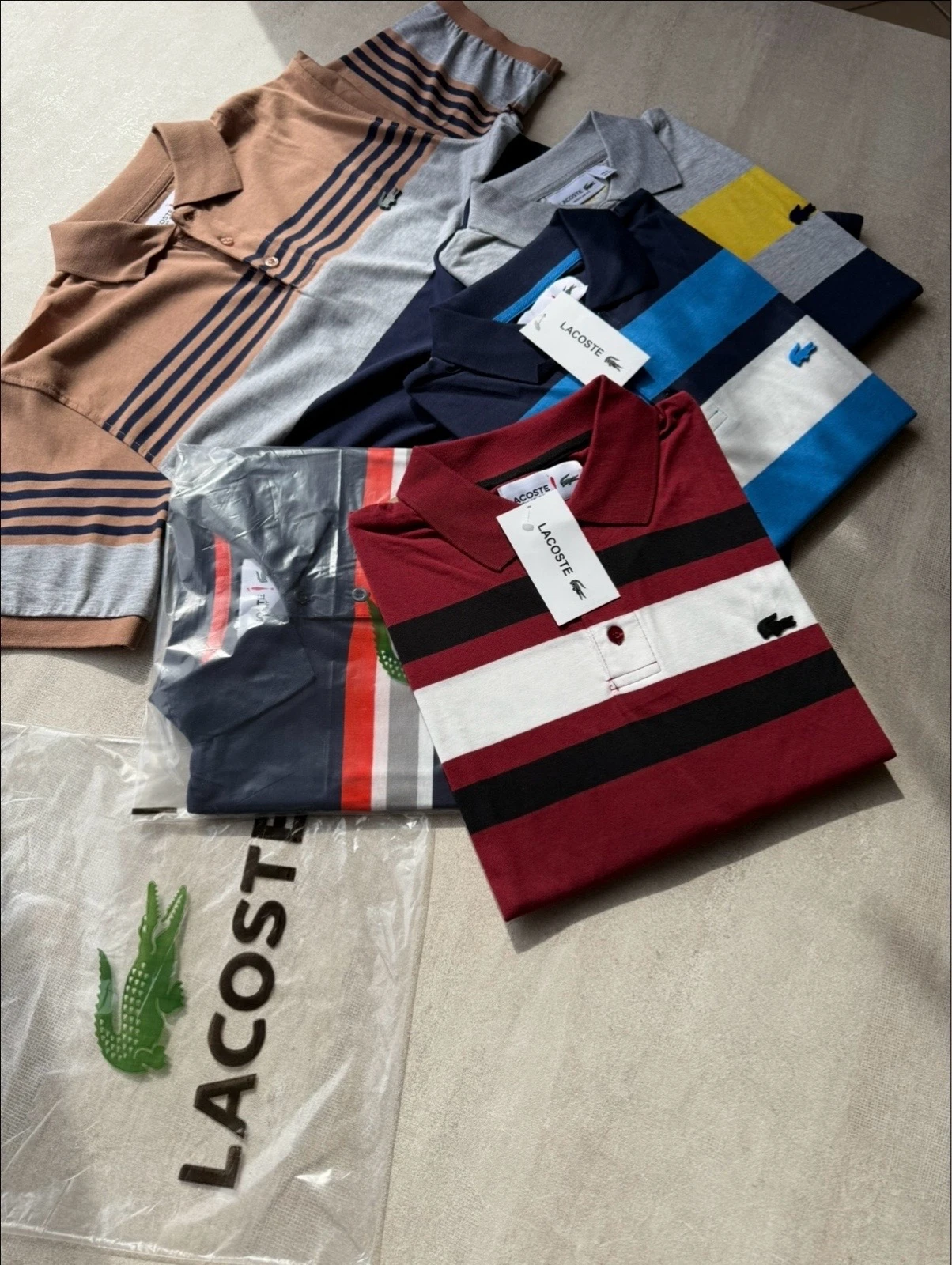 CHOMBAS A RAYAS IMPORTADAS LACOSTE