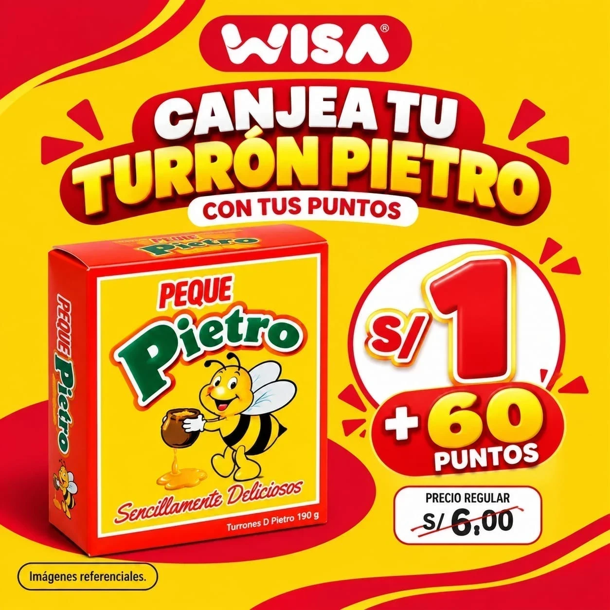 Turrón Pietro 190 G S/1 + 60 puntos