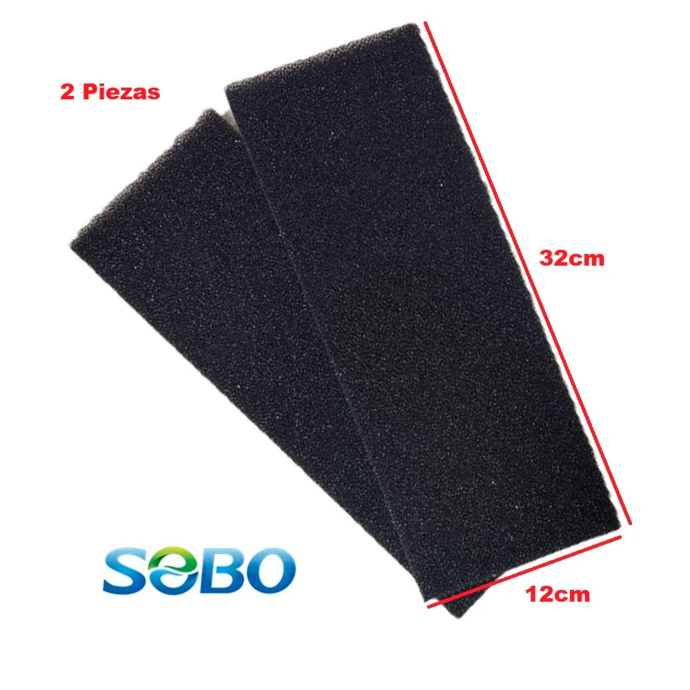 Esponja Biologica Sobo 2 Piezas 32x12cm Negro 2