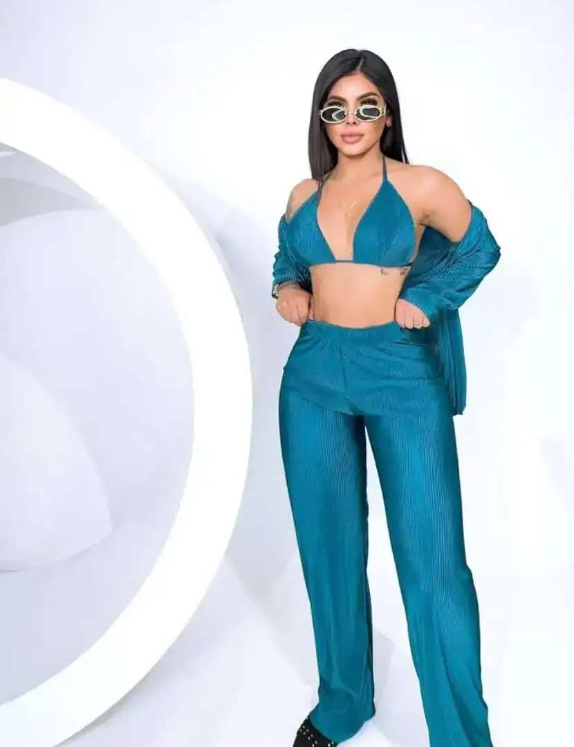 Casual)Hermoso outfi 3 piezas 😍