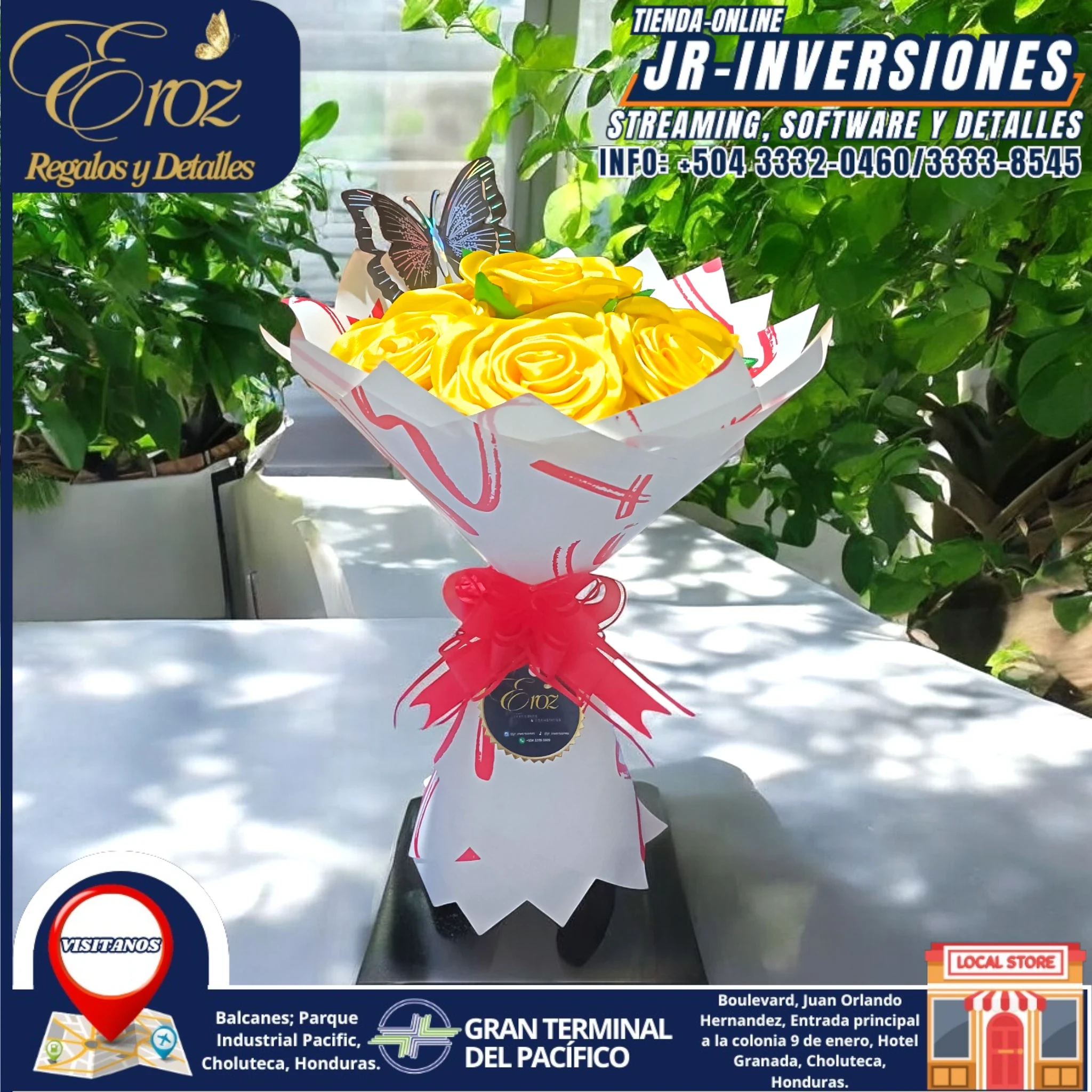 RAMO DE 7 ROSAS BASICO 2