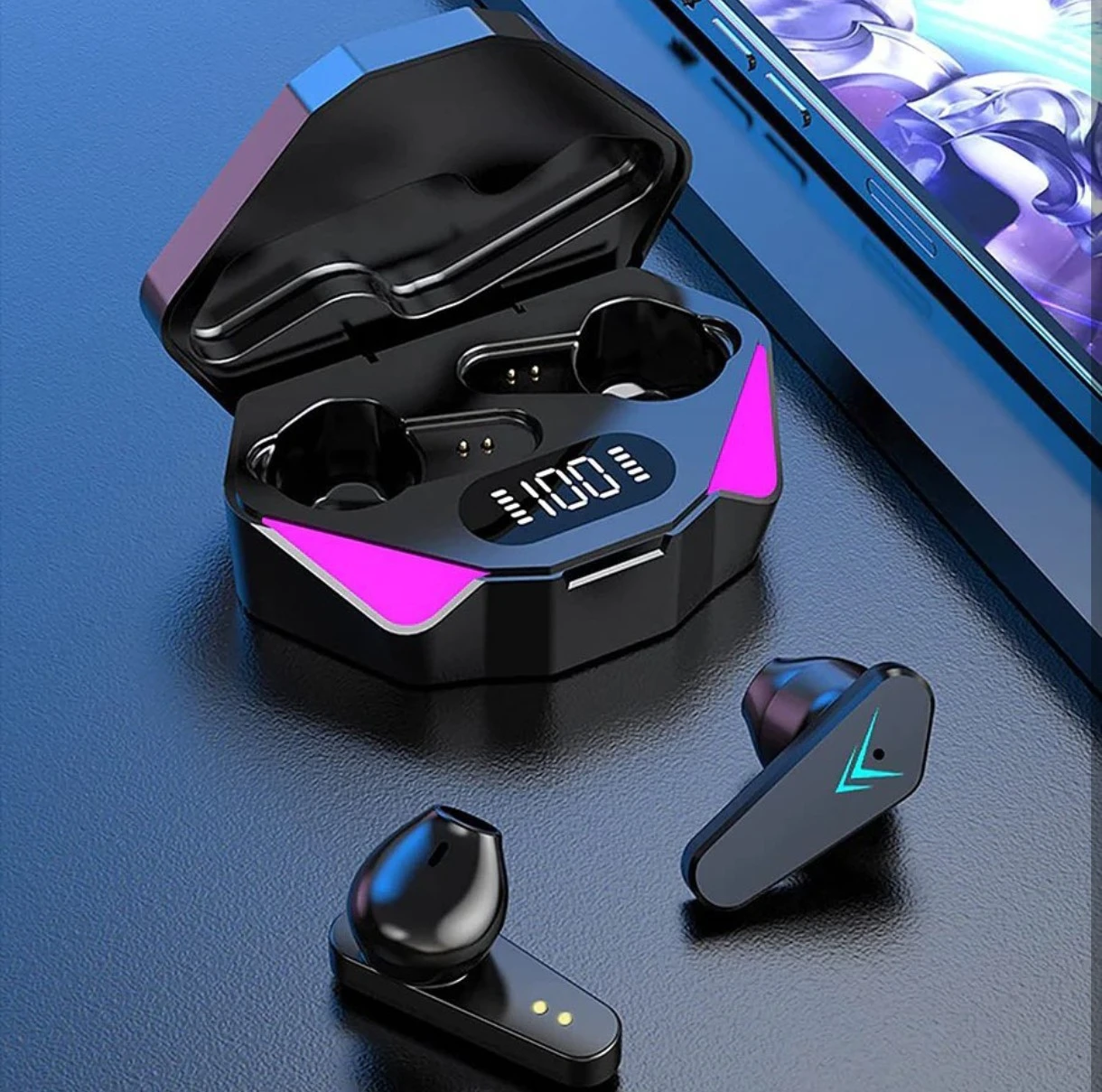 Audífonos Gaming TWS LW-K15 con Bluetooth V5.3. ⚡