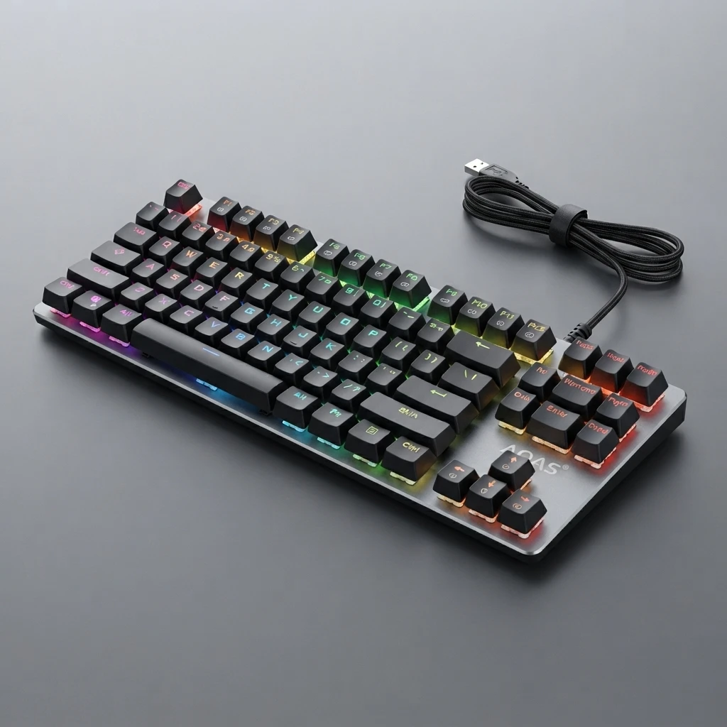 Teclado Mecánico Gaming AOAS M-600 RGB | Electrónica Joma