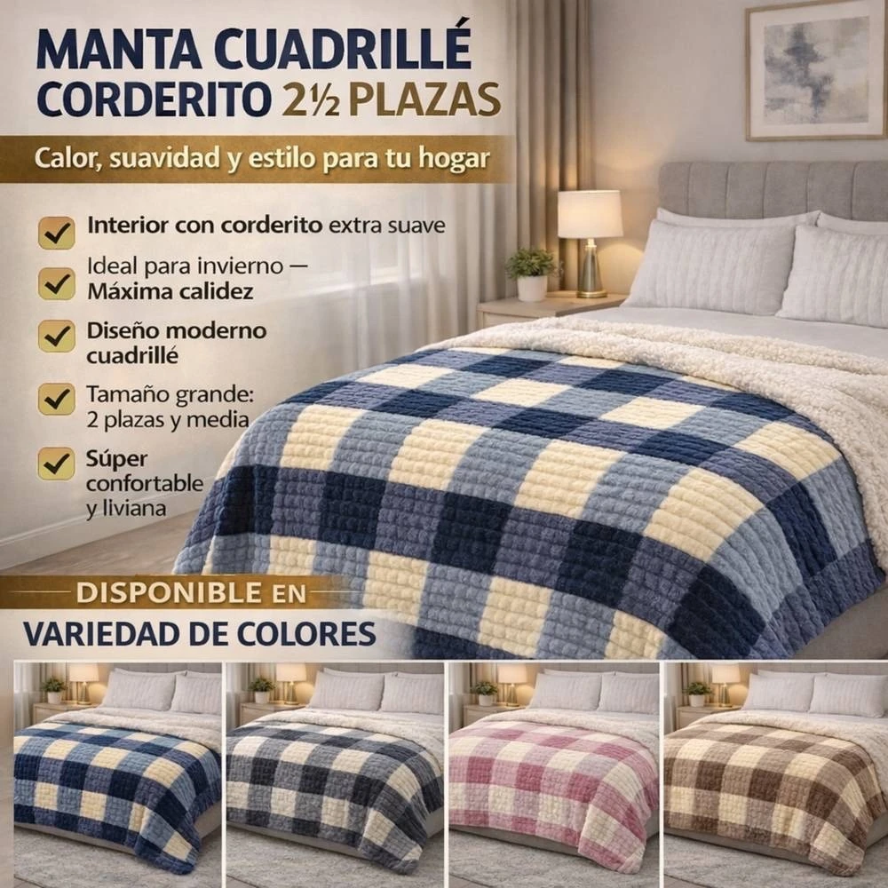 MANTA CORDERITO CUADRILLE 2,1/2