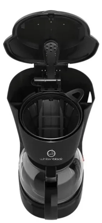 CAFETERA DE FILTRO WHITENBLACK 1.5LTS 800W 2