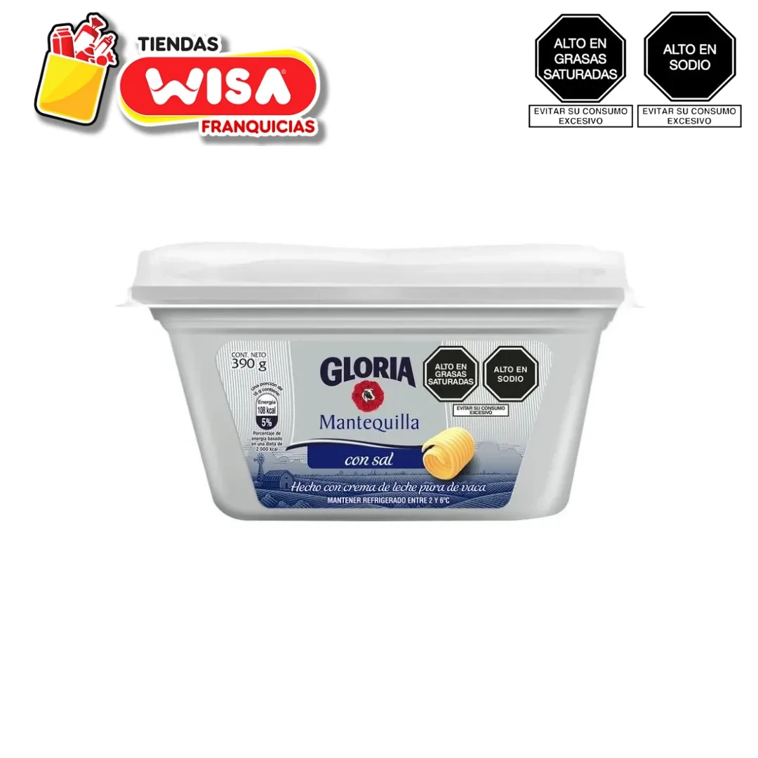 Mantequilla Gloria 390 G