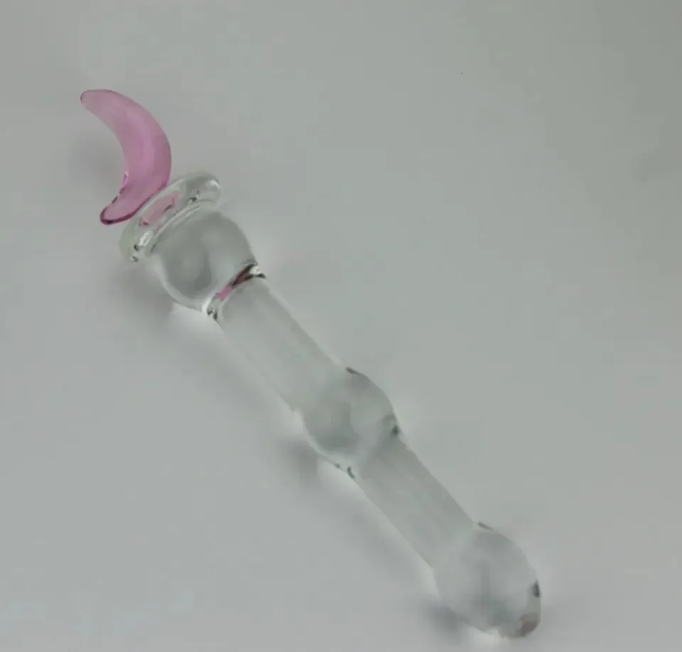 Crystal Glass Anal Plug Bear Star Moon Style  4