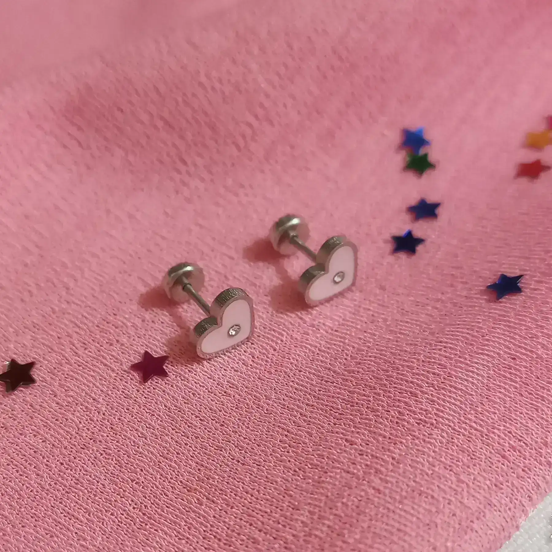 Abridores corazón rosa con strass!!! 3