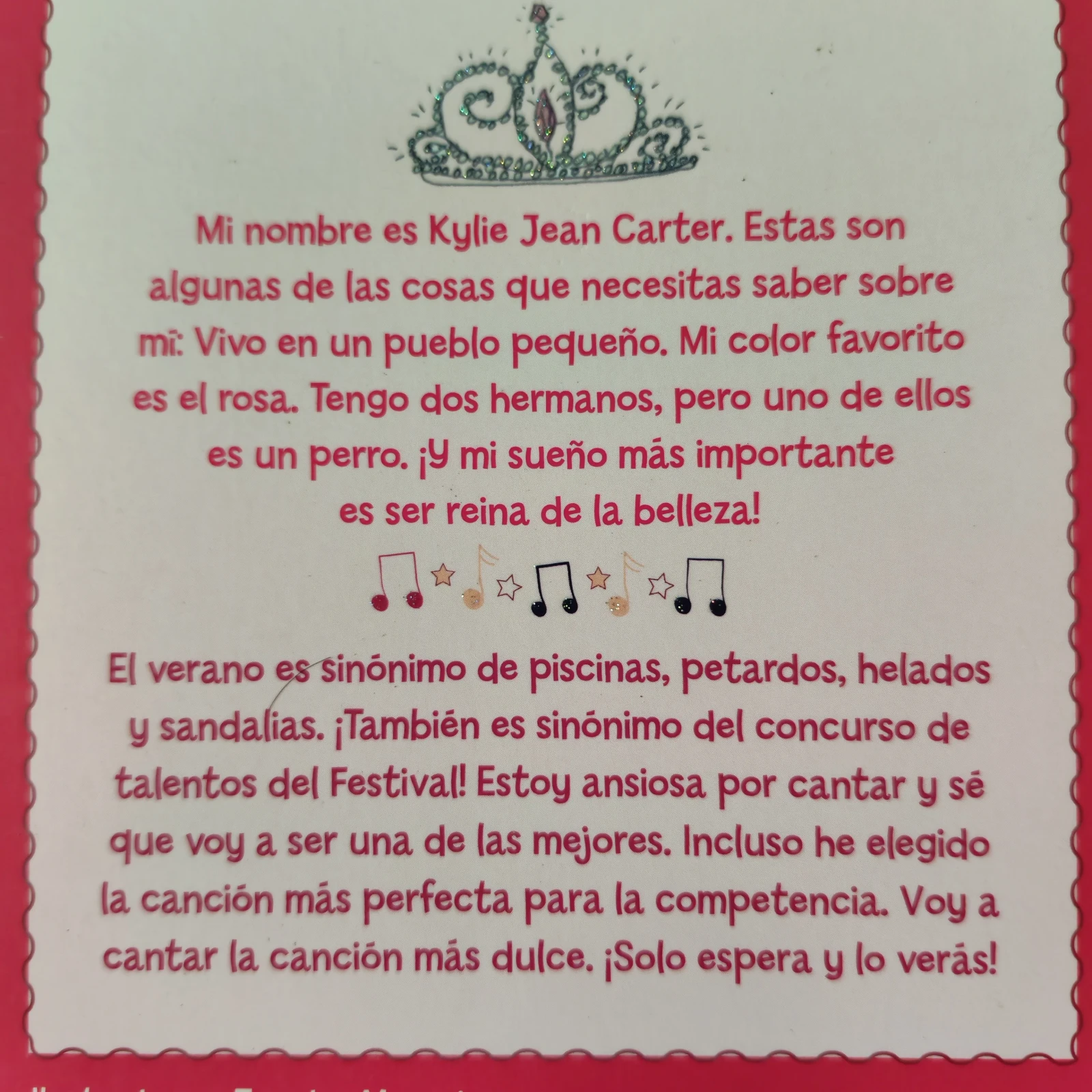 Kylie Jean reina del canto, nuevo  2